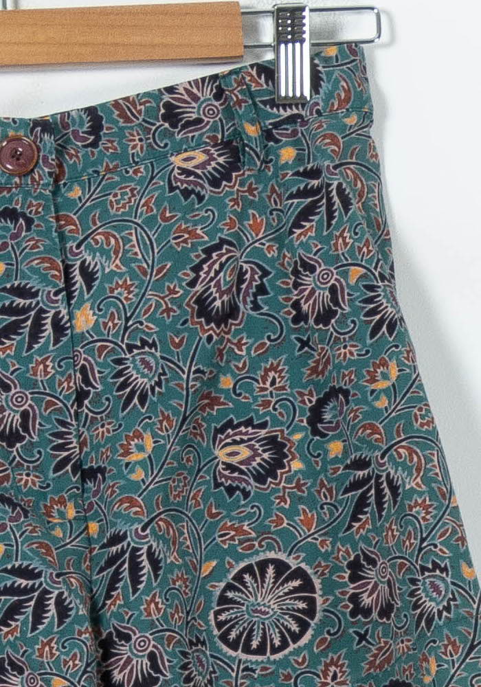 Short Fleuri Vert - Taille S/36 - Image 3
