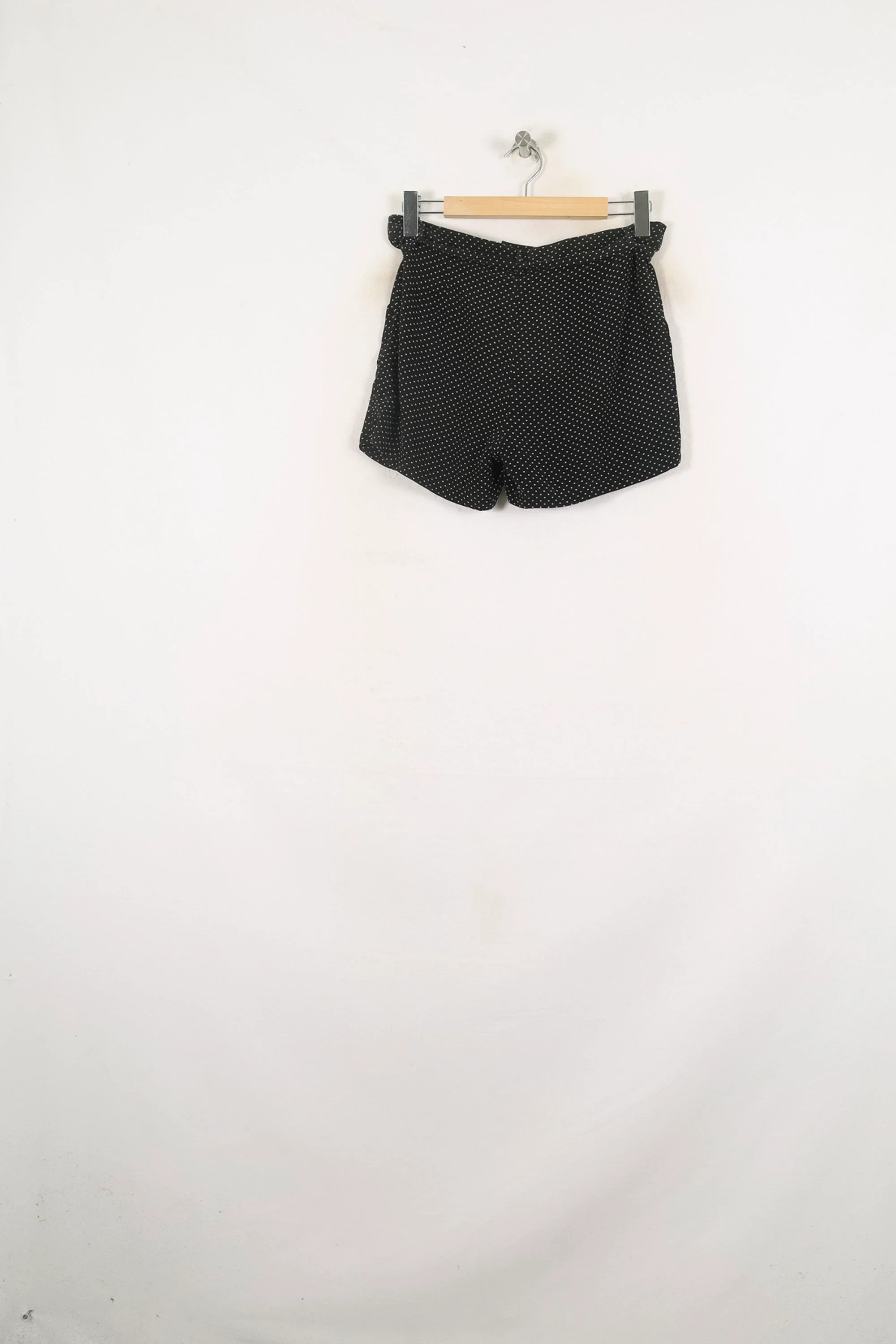 Short Noir à Pois Blancs - Taille L/40 - Image 4