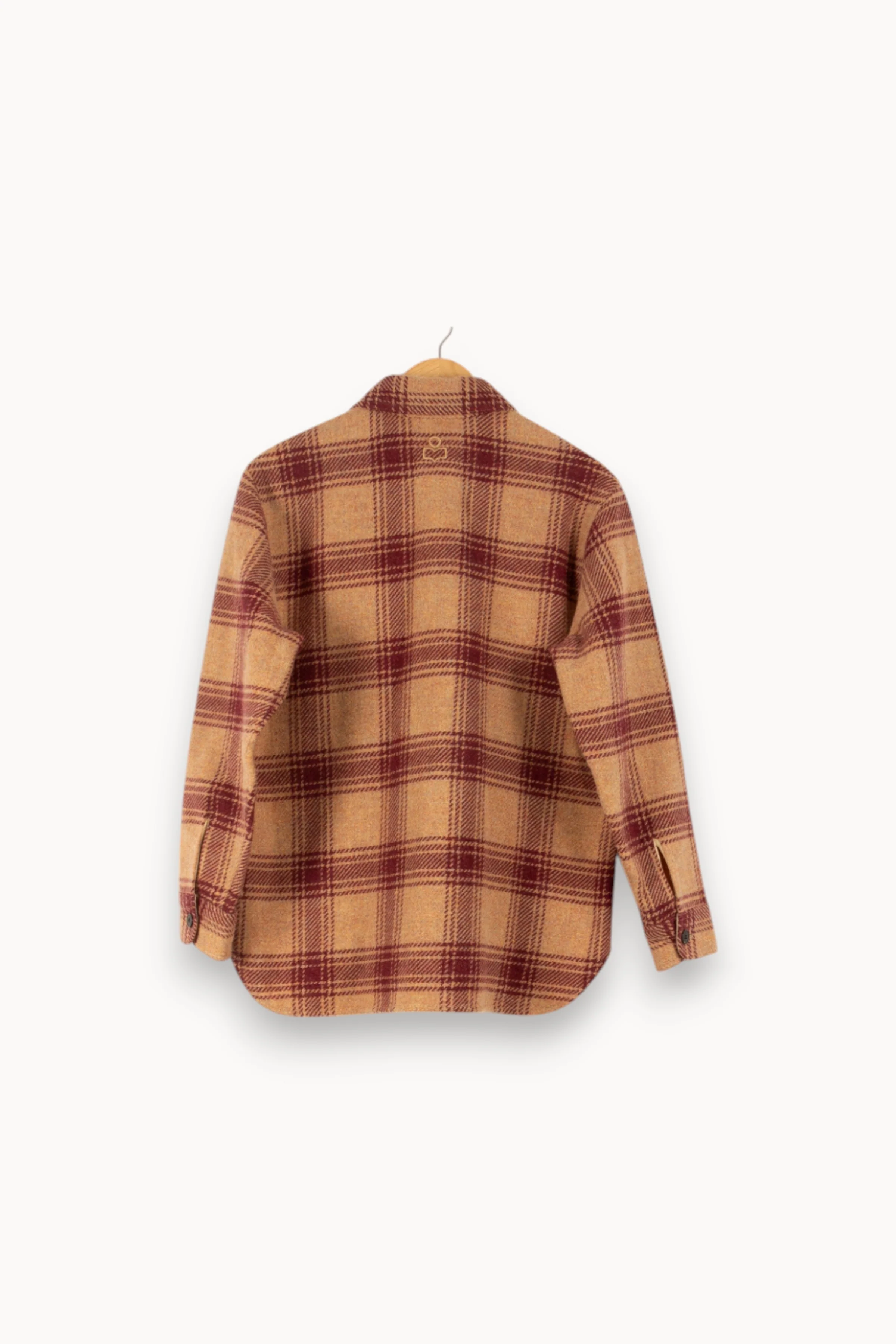 Surchemise Beige et Bordeaux - Taille M/38 - Image 4
