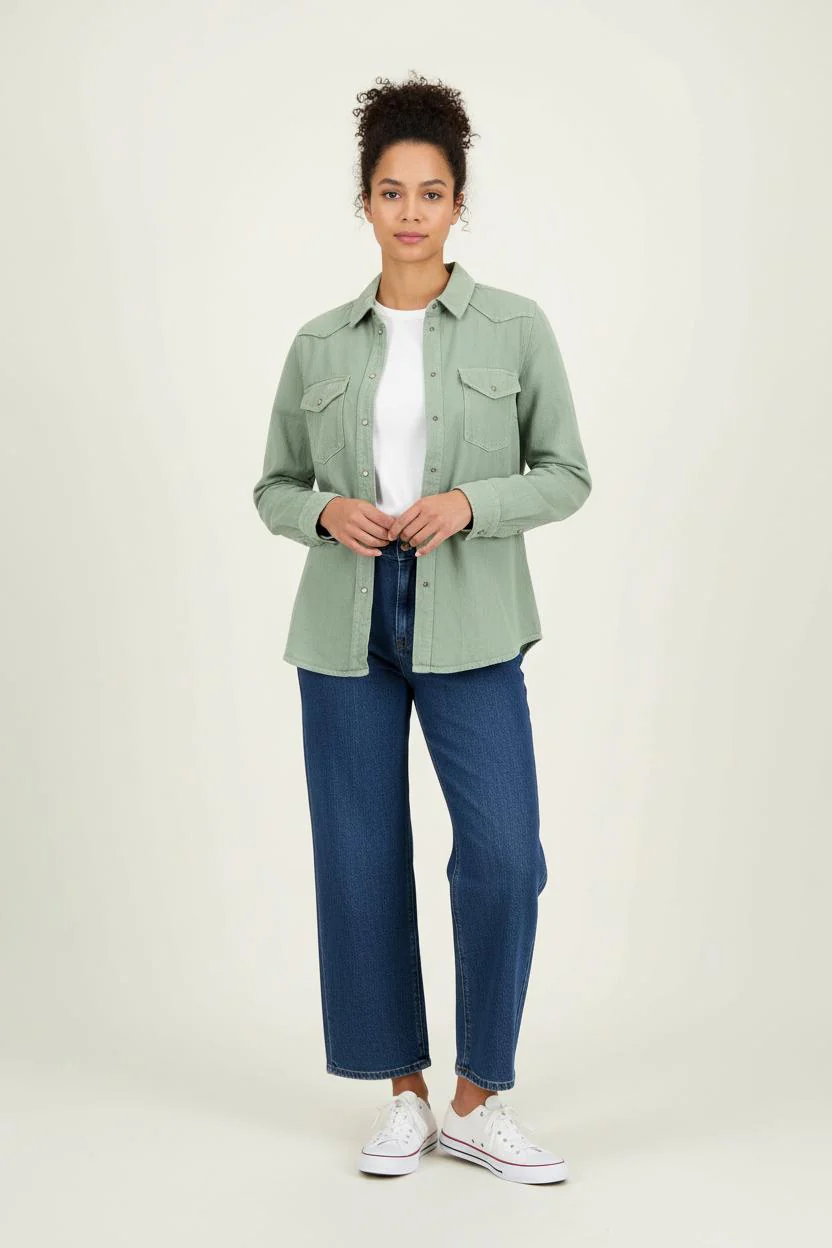 Surchemise Verte - Taille XS/34