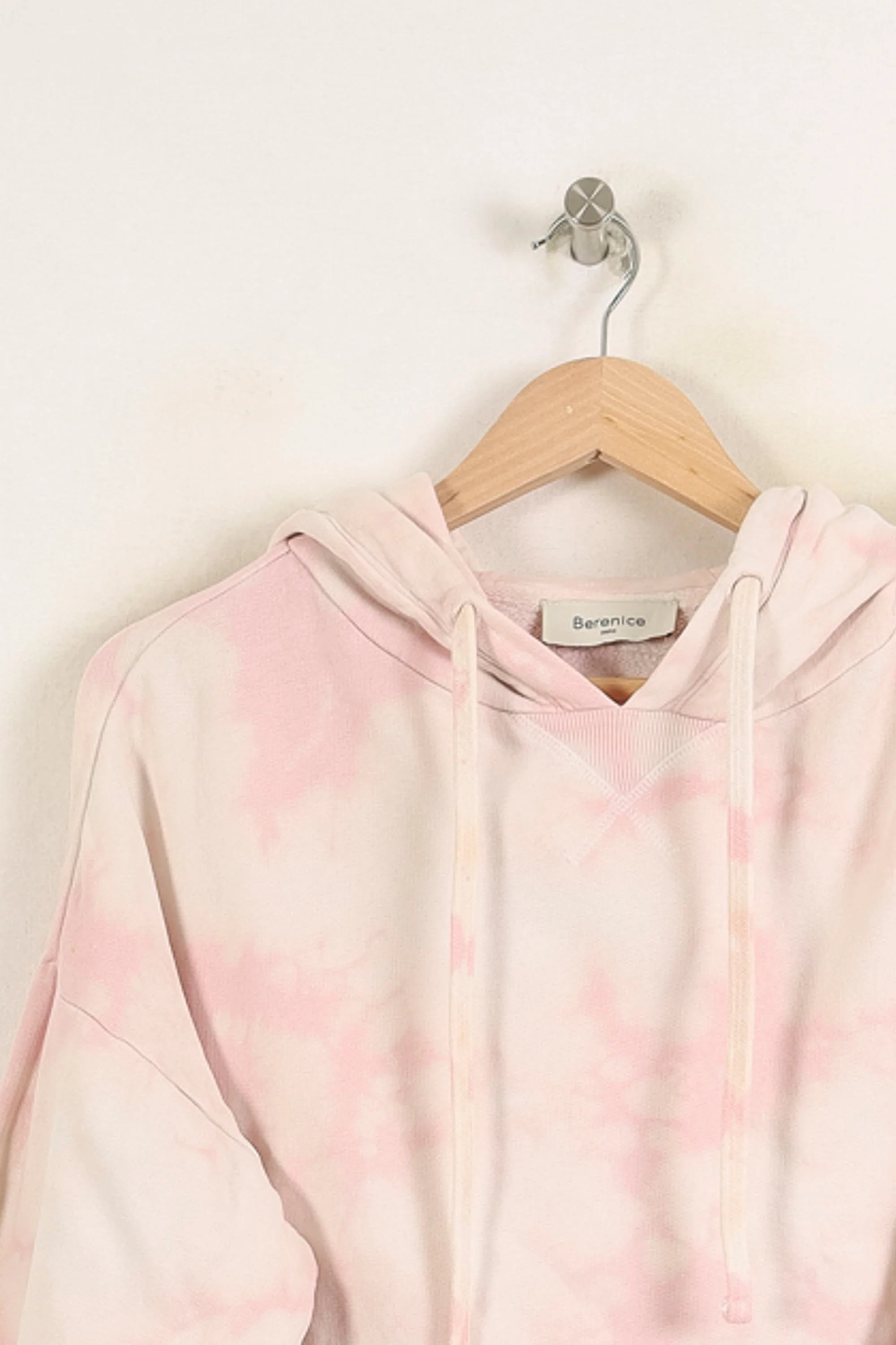 Sweat à Capuche Rose et Blanc - Taille XS/34 - Image 2
