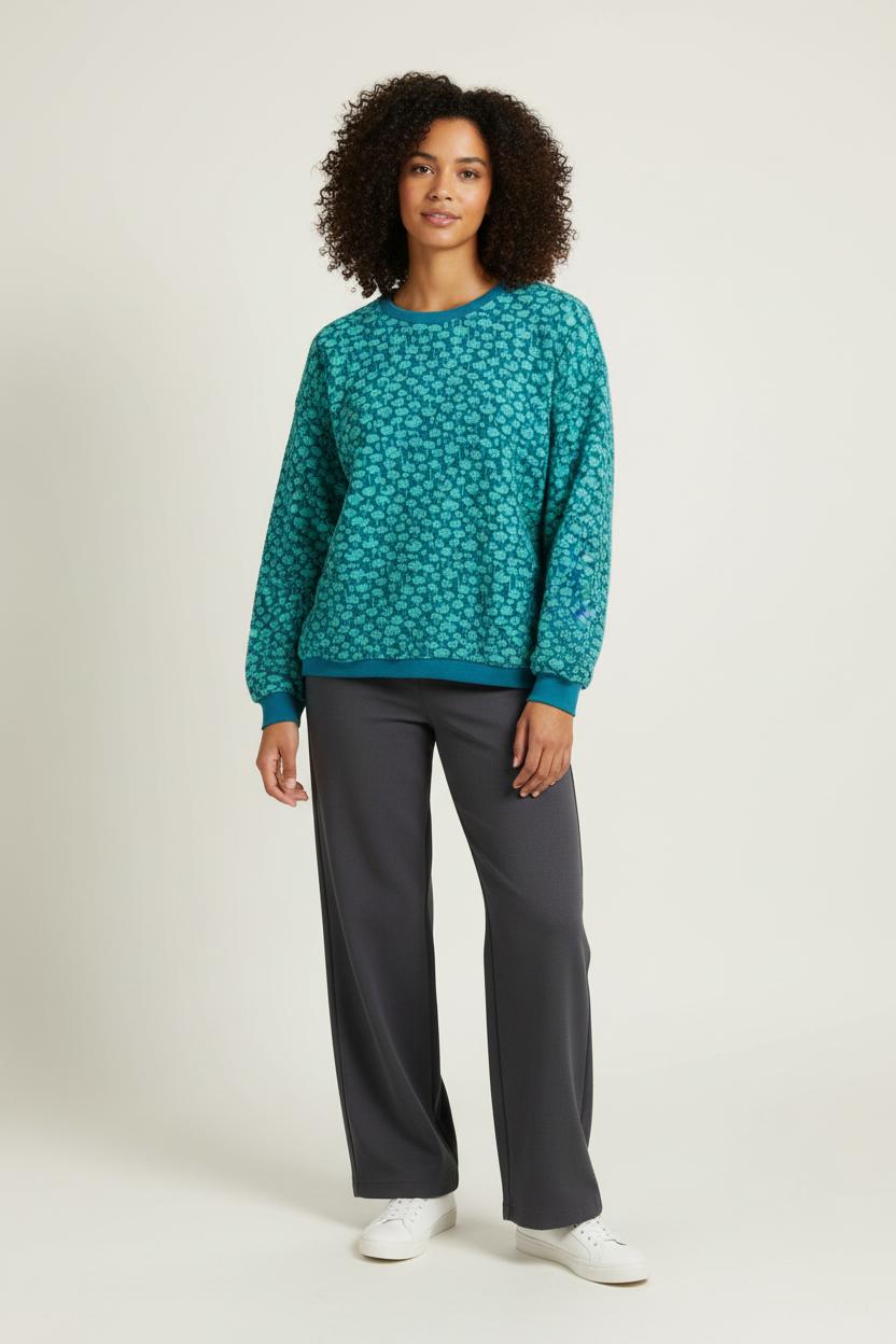 Sweat à Motifs Bleu - Taille L/40
