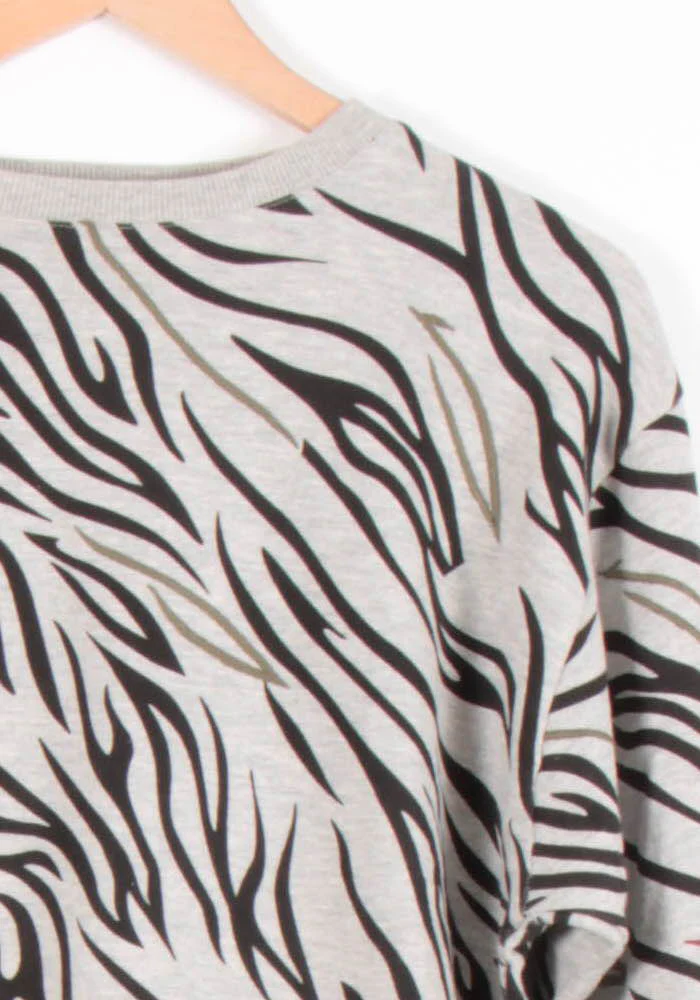 Sweat Gris et Noir - Taille S/36 - Image 3