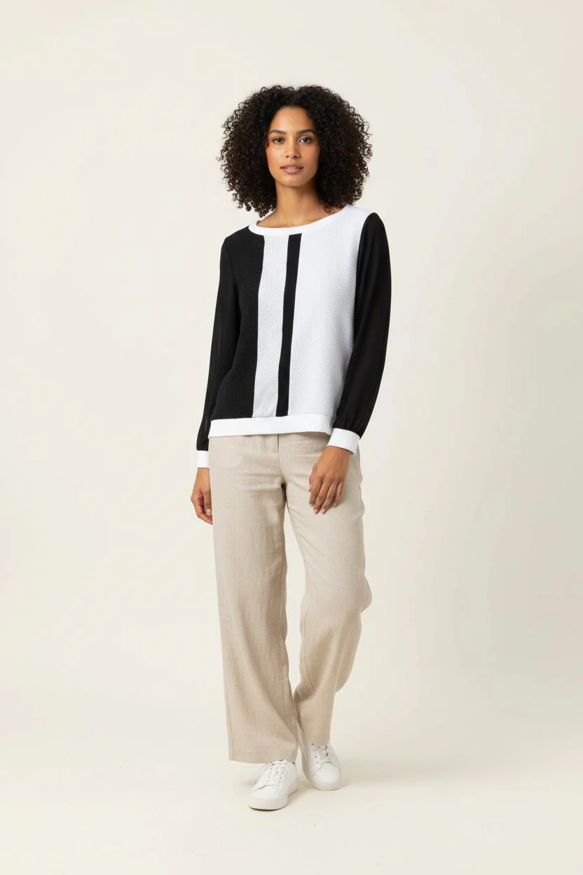 Sweat Noir et Blanc - Taille S/36