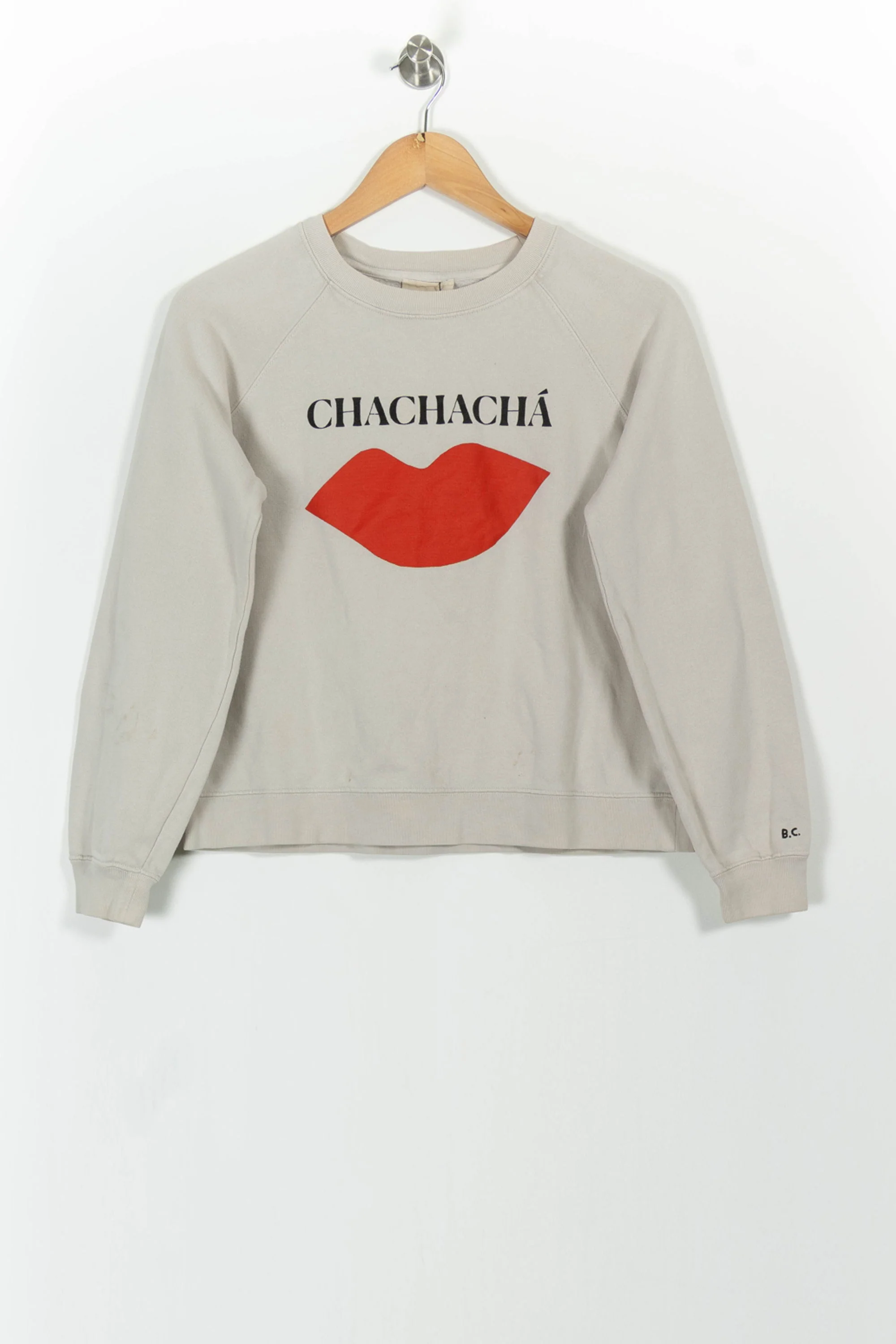 Sweat-shirt Beige et Rouge - Taille S/36 - Image 2