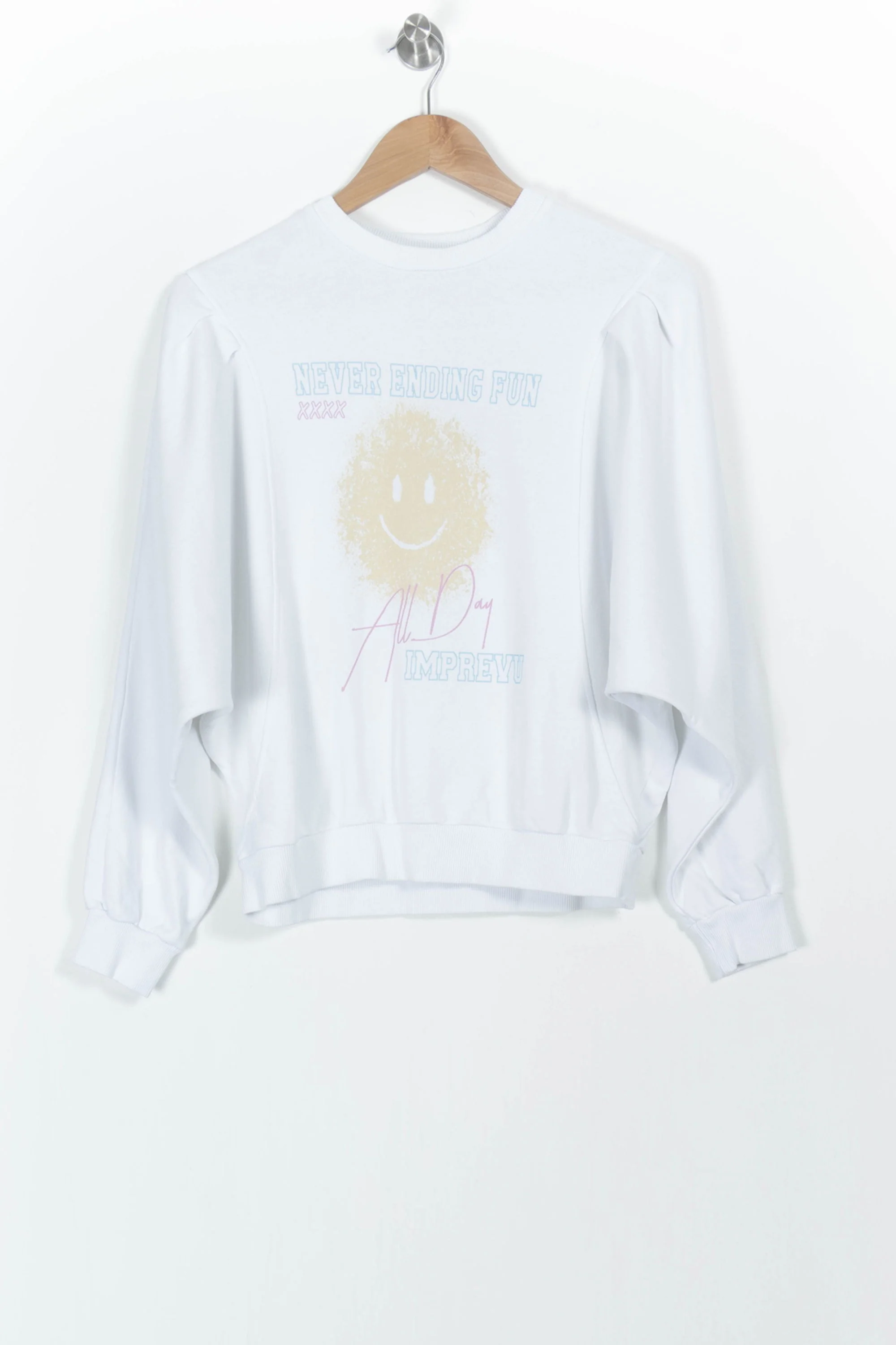 Sweat-shirt Blanc - Taille S/36 - Image 2