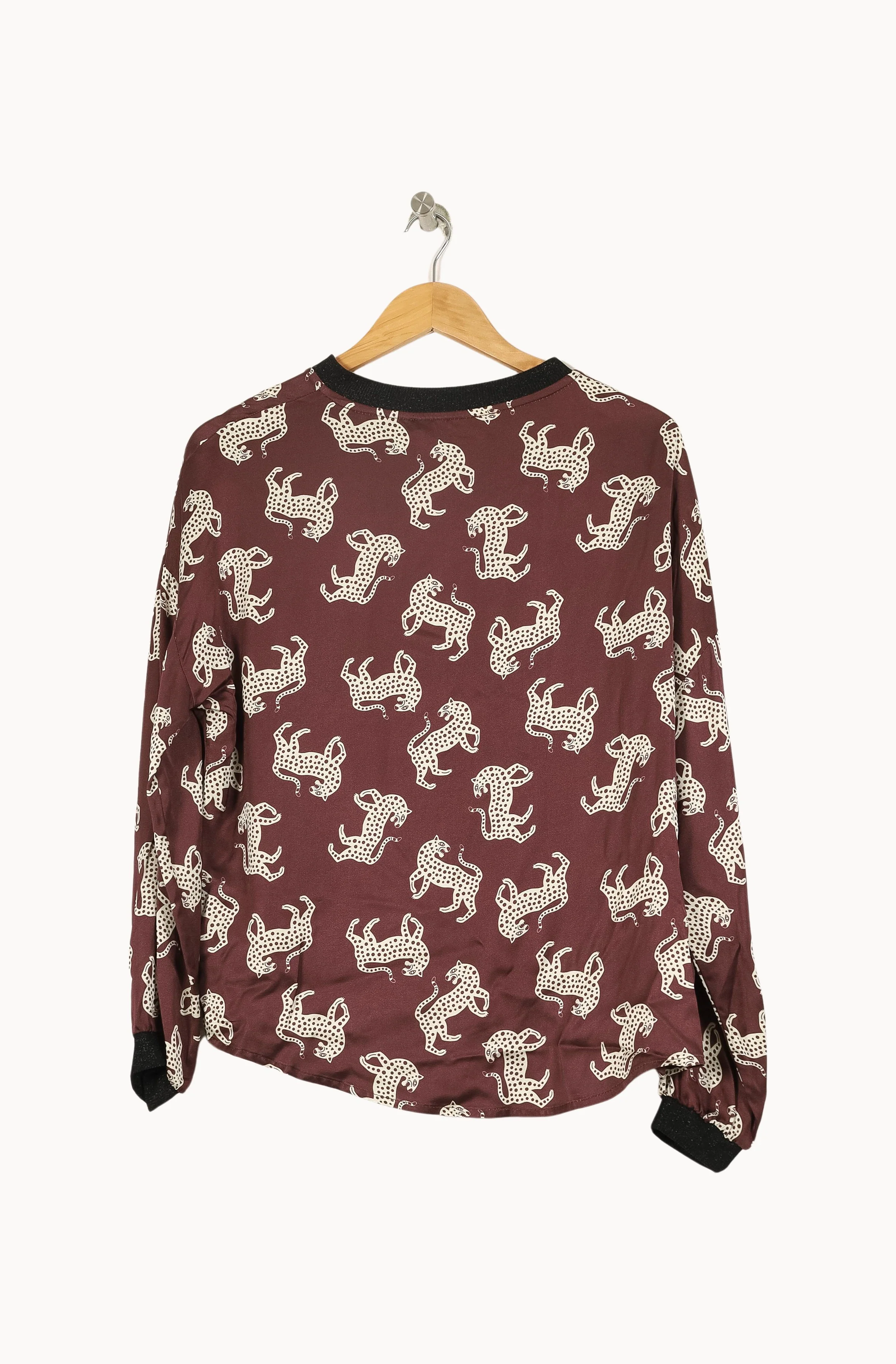 Sweat-shirt Marron et Blanc - Taille XS/34 - Image 4