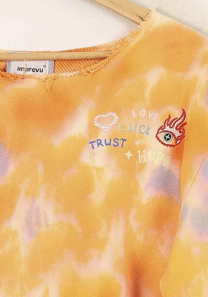 Sweat Tie and Dye Orange et Violet - Taille M/38 - Image 3