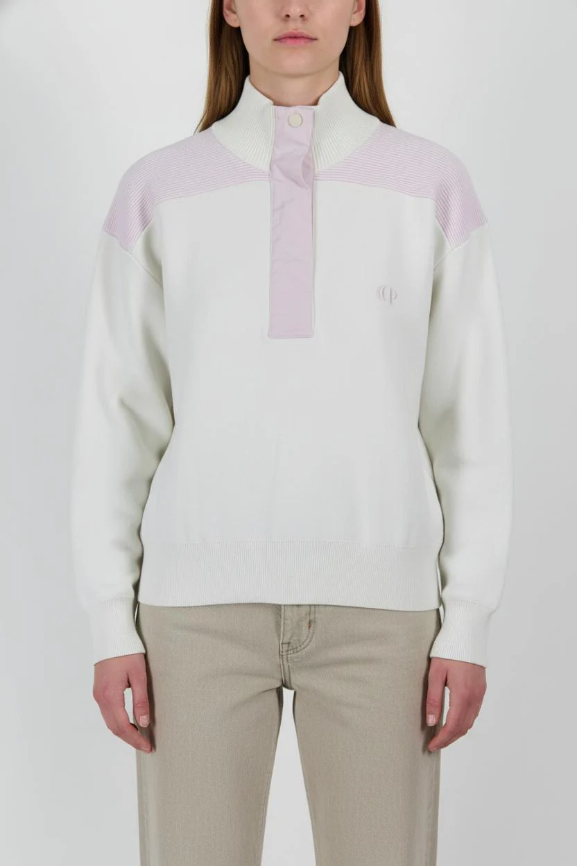 Sweatshirt Blanc et Lilas - Taille M/38