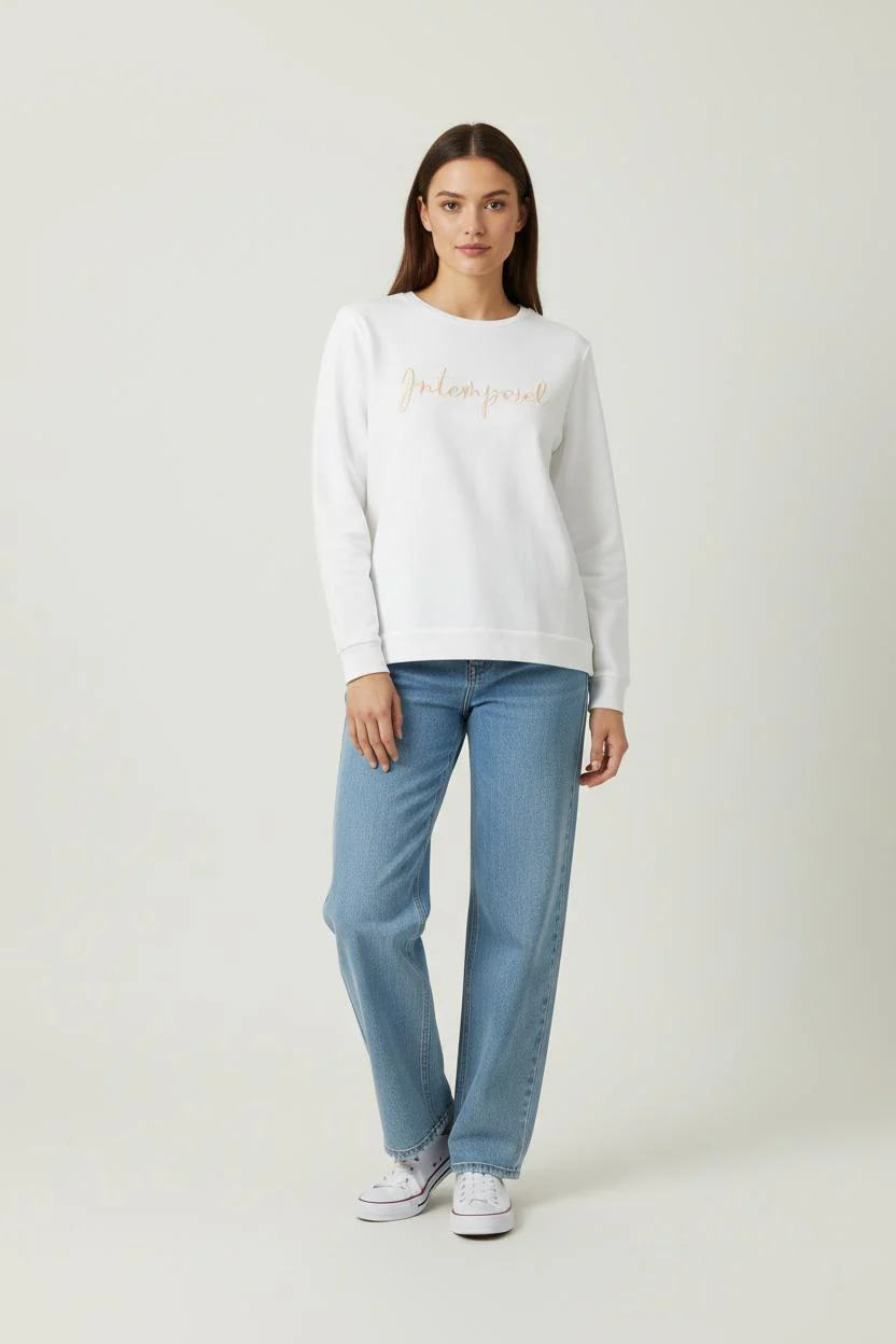 Sweatshirt Blanc - Taille M/38