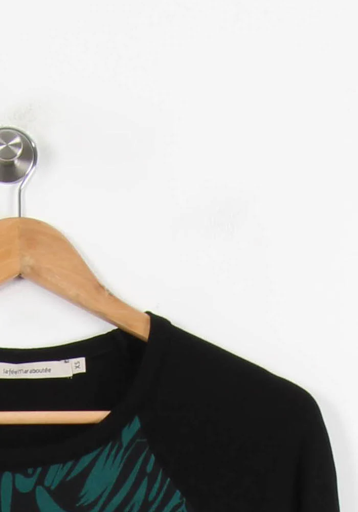 Sweatshirt Noir et Vert - Taille XS/34 - Image 3