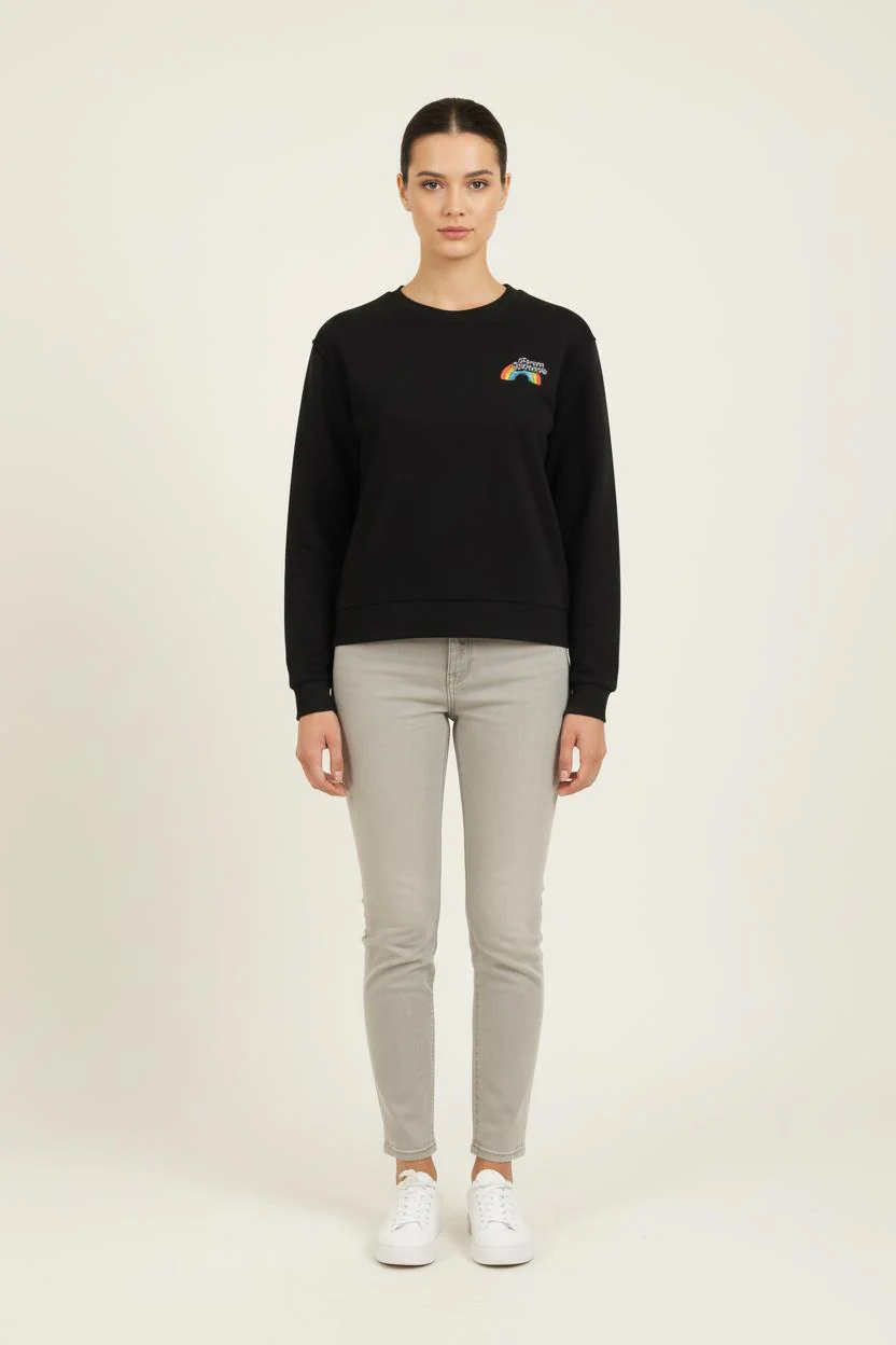 Sweatshirt Noir - Taille S/36
