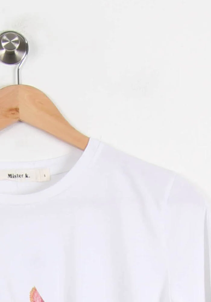 T-shirt blanc avec motif - Taille S/36 - Image 3