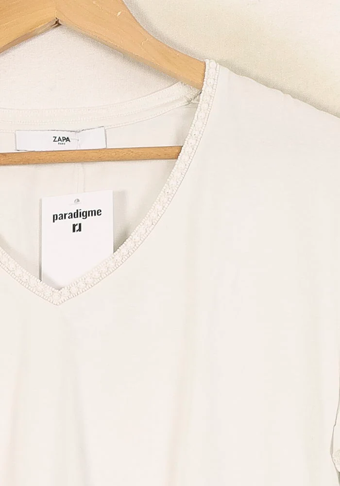 T-shirt Blanc - Taille M/38 - Image 3