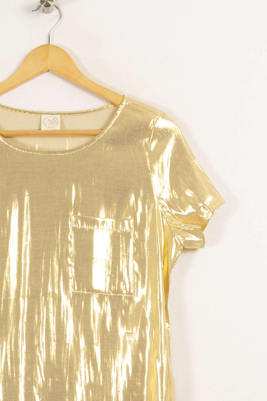 T-shirt doré - Taille S/36 - Image 4