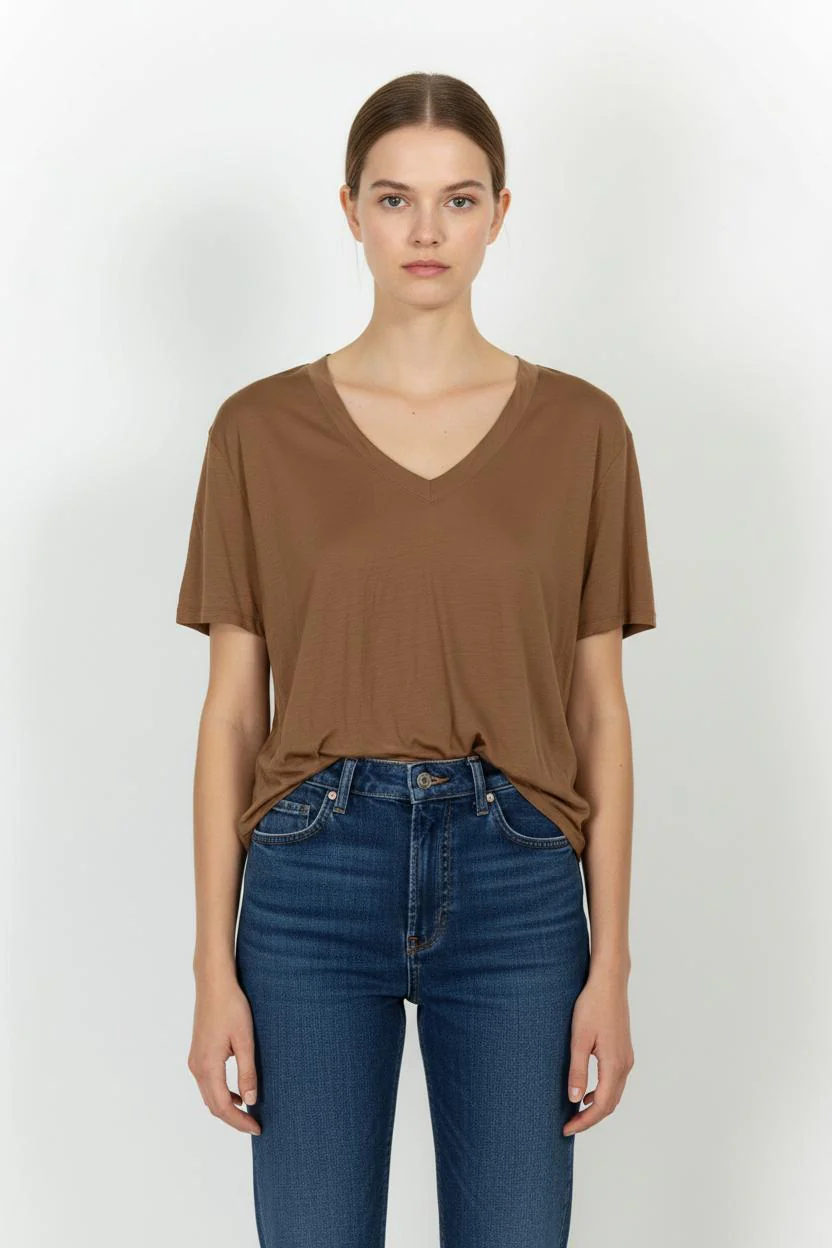 T-shirt marron - Taille M/38
