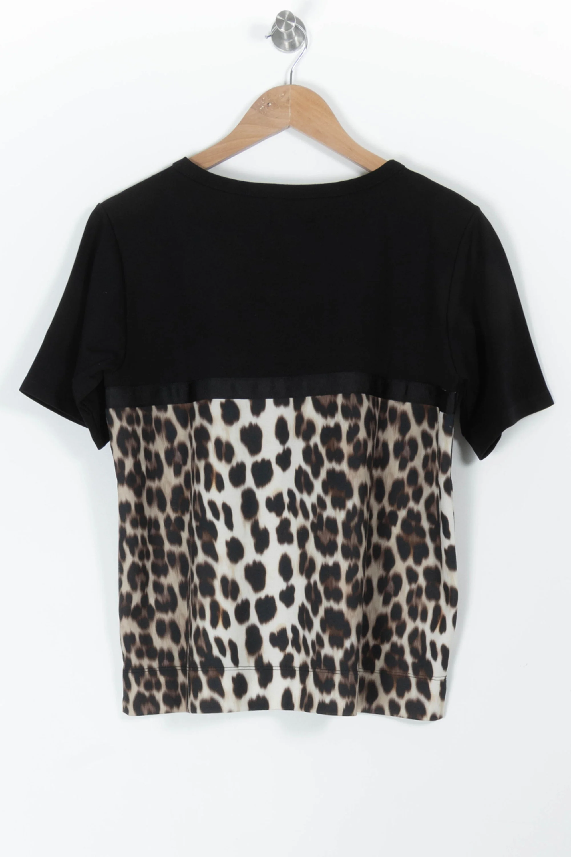 T-shirt Noir et Léopard - Taille M/38 - Image 4