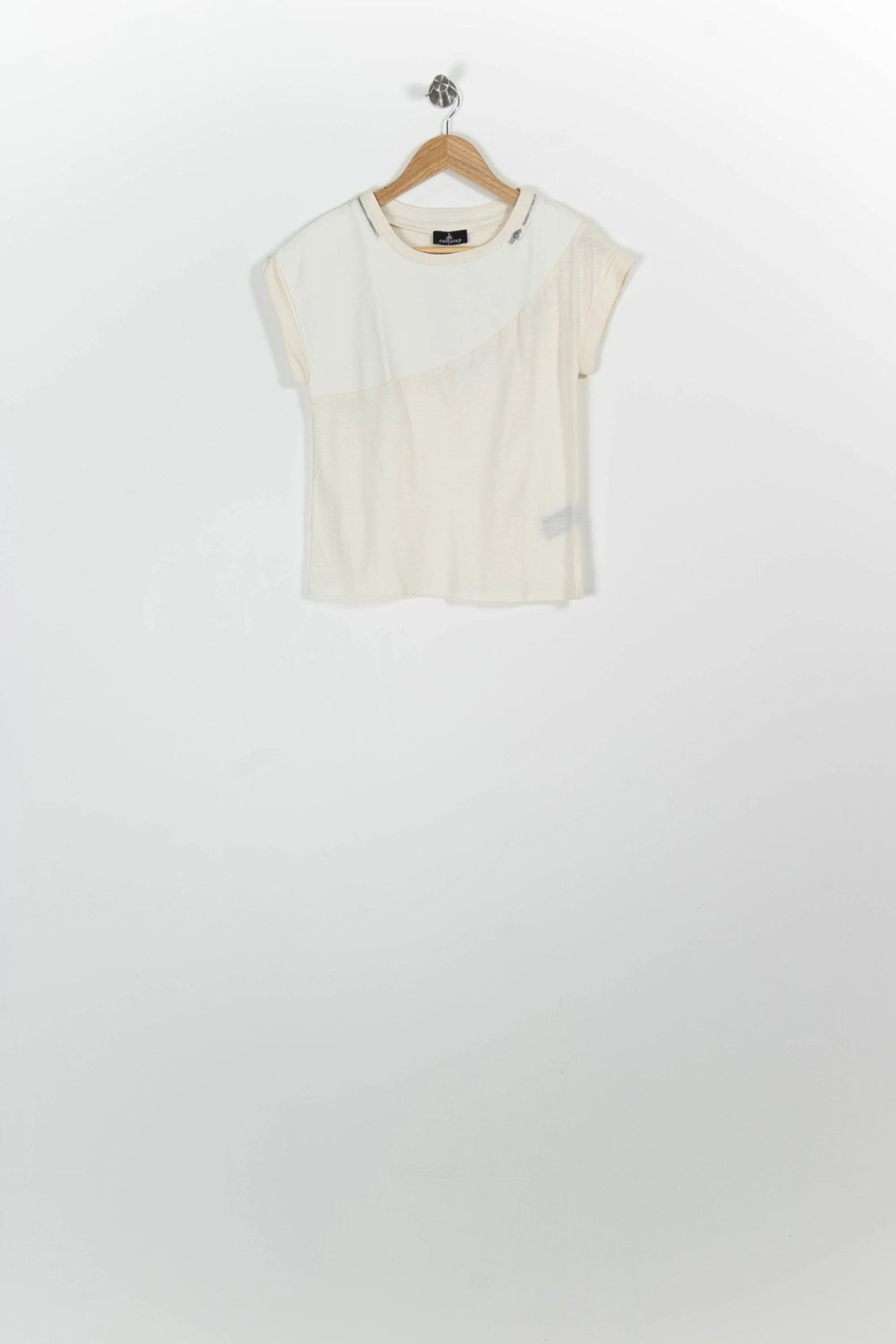 Tee-shirt Beige - Taille XS/34 - Image 2