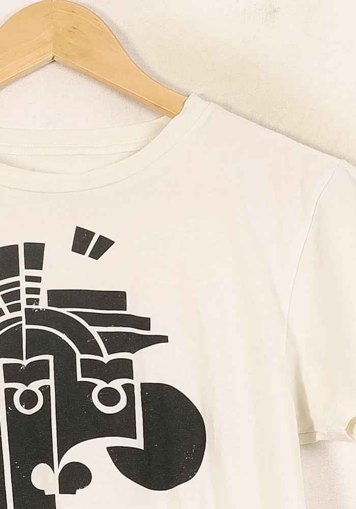 Tee-shirt Blanc et Noir - Taille S/36 - Image 3