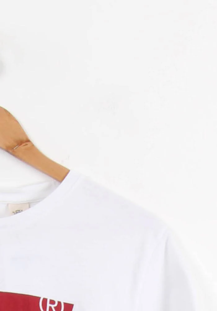 Tee-shirt Blanc et Rouge - Taille M/38 - Image 3