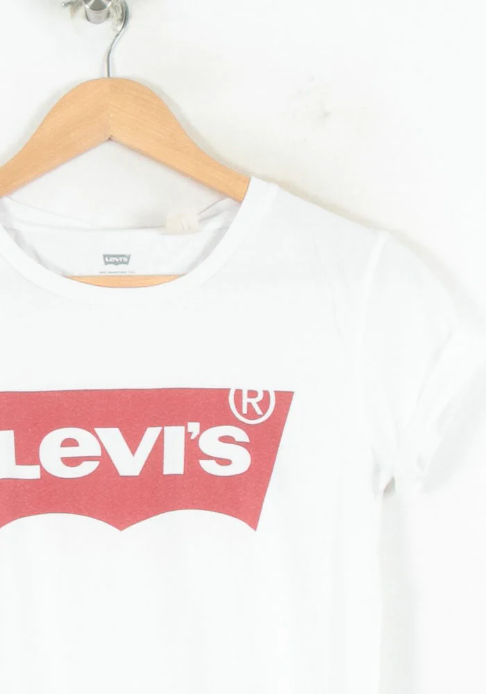 Tee-shirt Blanc et Rouge - Taille XS/34 - Image 3