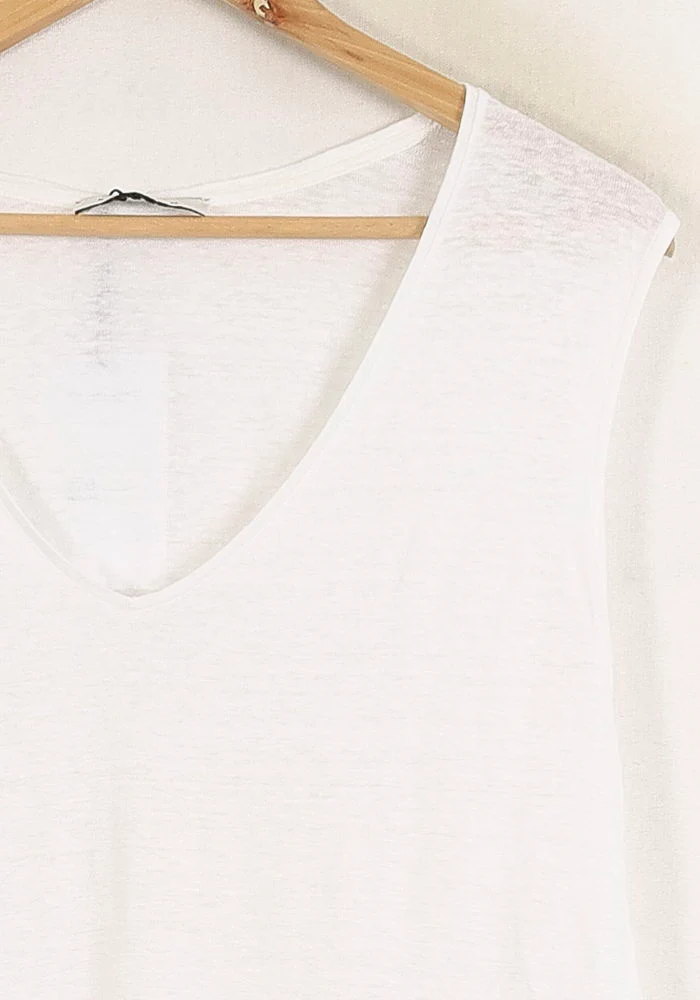 Tee-shirt Blanc - Taille L/40 - Image 3