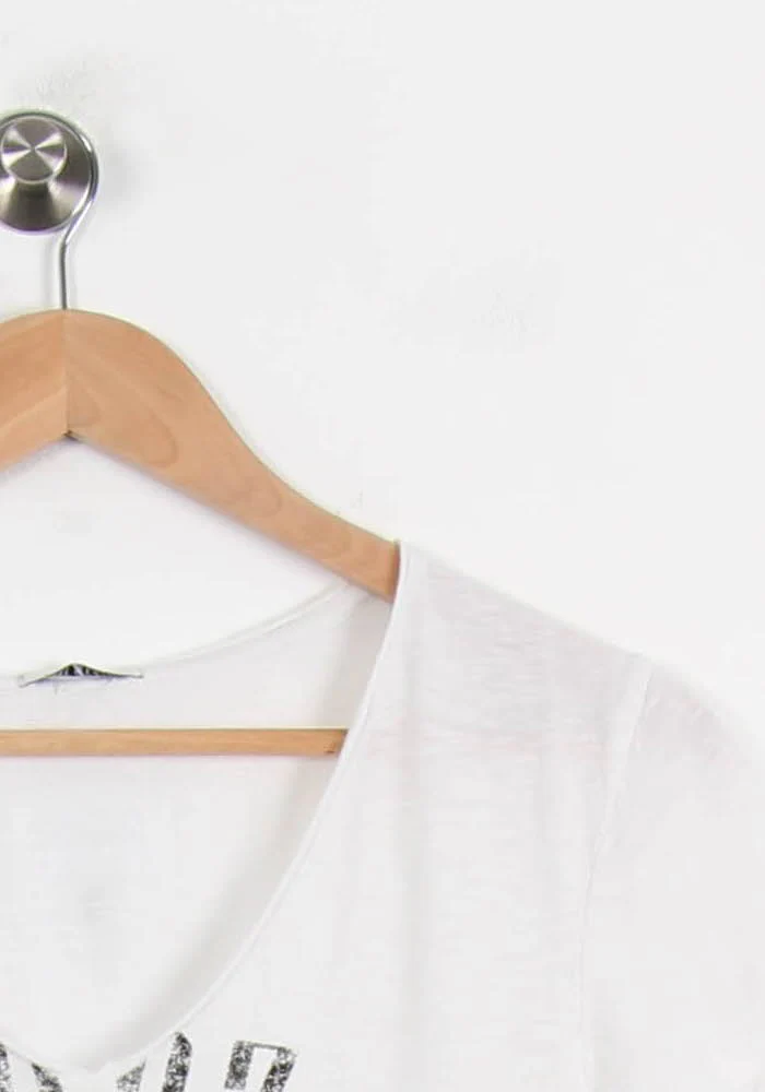 Tee-shirt Blanc - Taille XS/34 - Image 3
