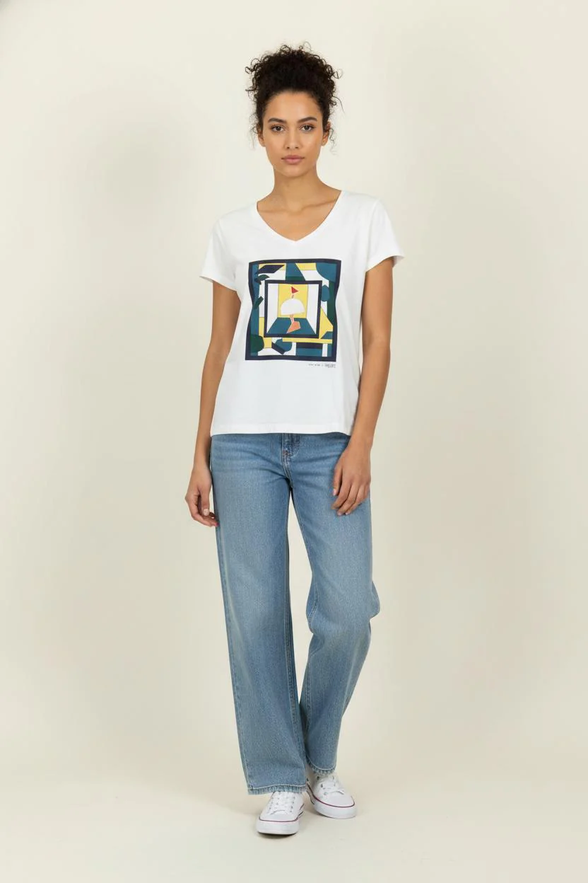 Tee-shirt Blanc - Taille XS/34