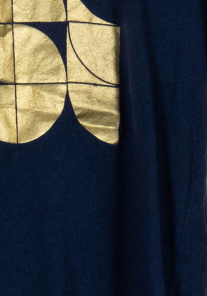 Tee-shirt Bleu et Doré - Taille XS/34 - Image 3