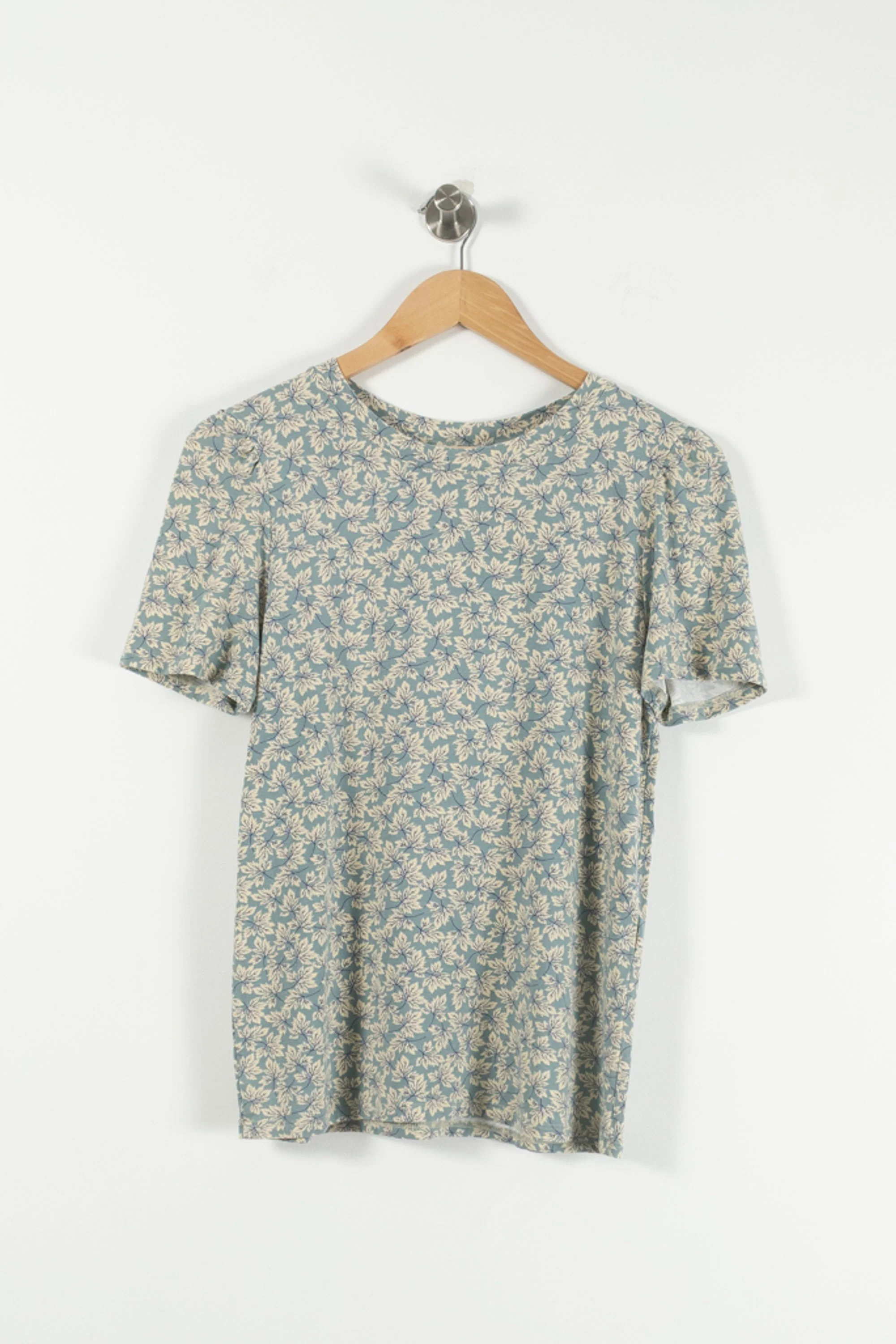 Tee-shirt Bleu et Écru - Taille XS/34 - Image 2