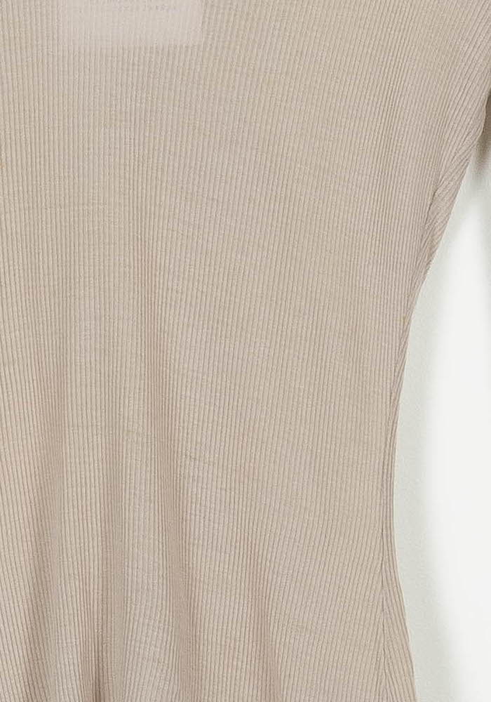 Tee-shirt manches longues Beige - Taille XS/34 - Image 3
