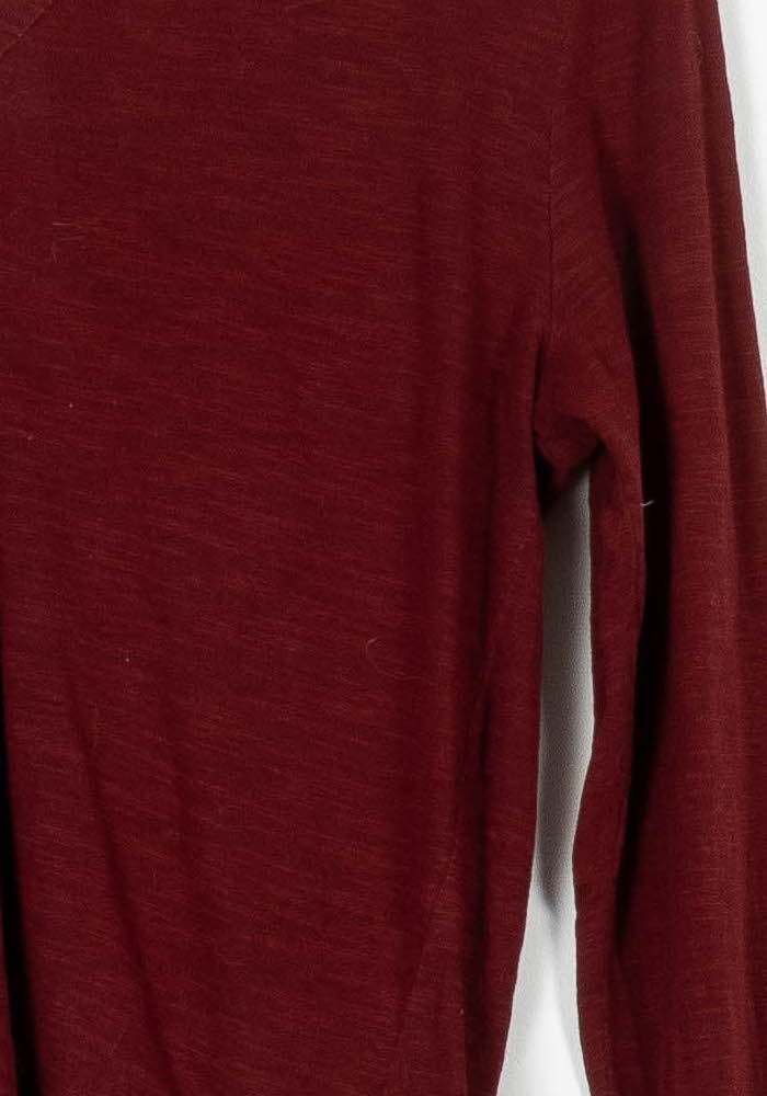 Tee-shirt manches longues bordeaux - Taille S/36 - Image 3