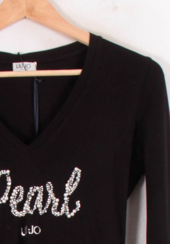 Tee-shirt Manches Longues Noir - Taille S/36 - Image 3