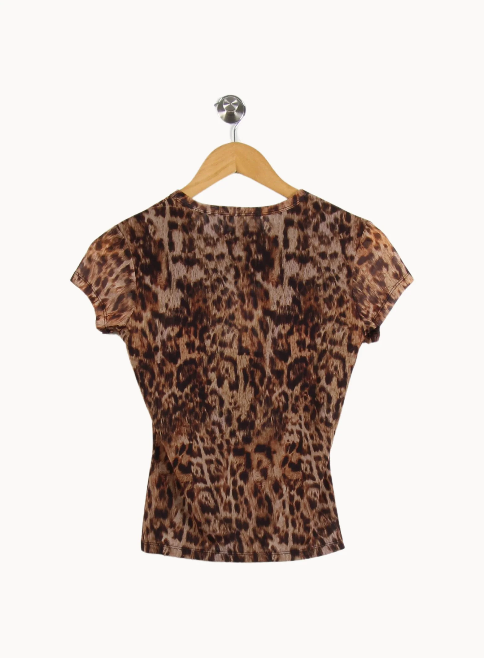 Tee-shirt Marron et Noir - Taille XS/34 - Image 4