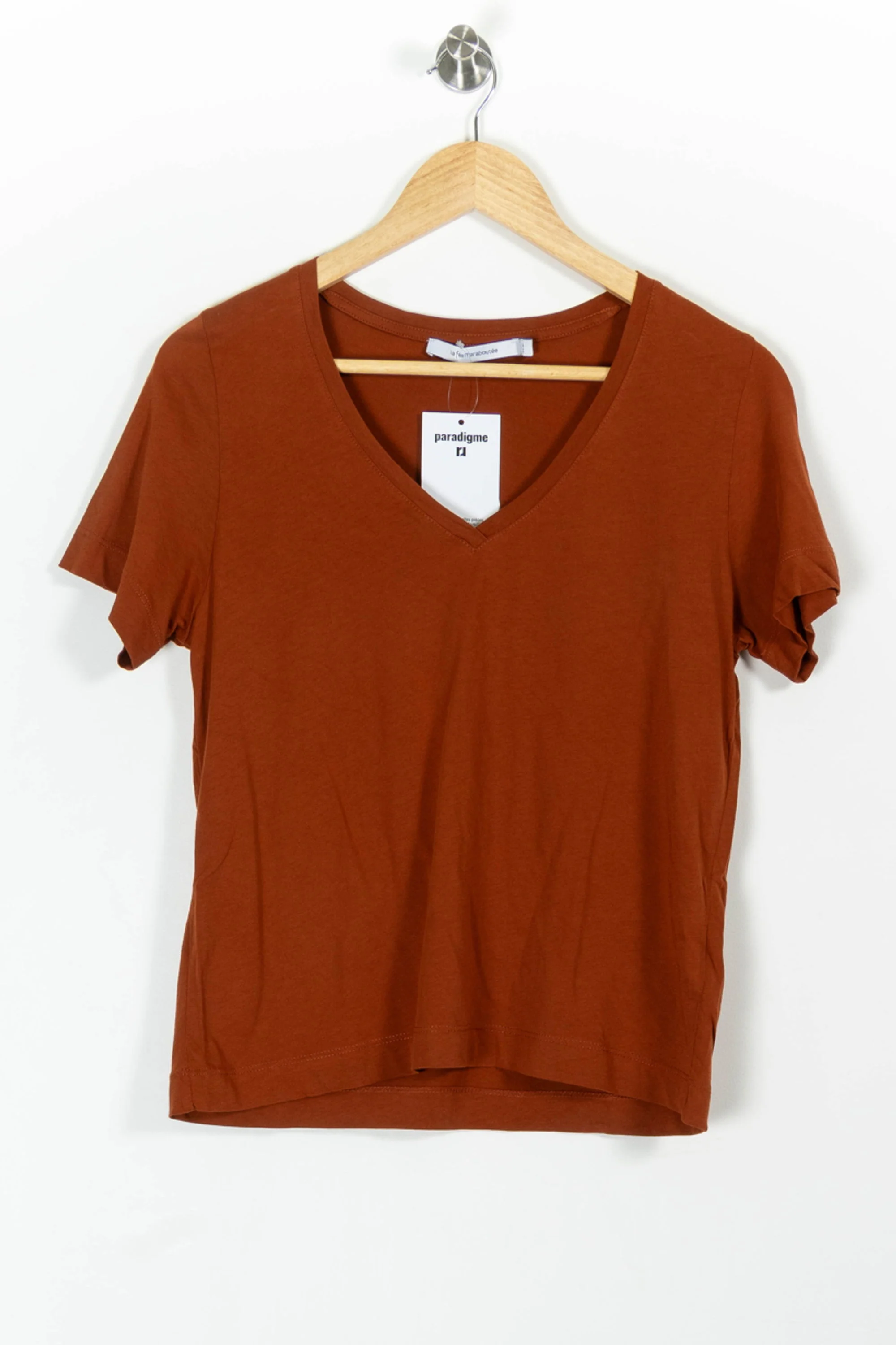 Tee-shirt Marron - Taille XS/34 - Image 2