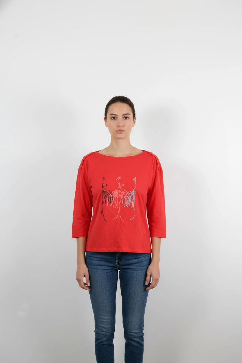 Tee-shirt Rouge - Taille XL/42