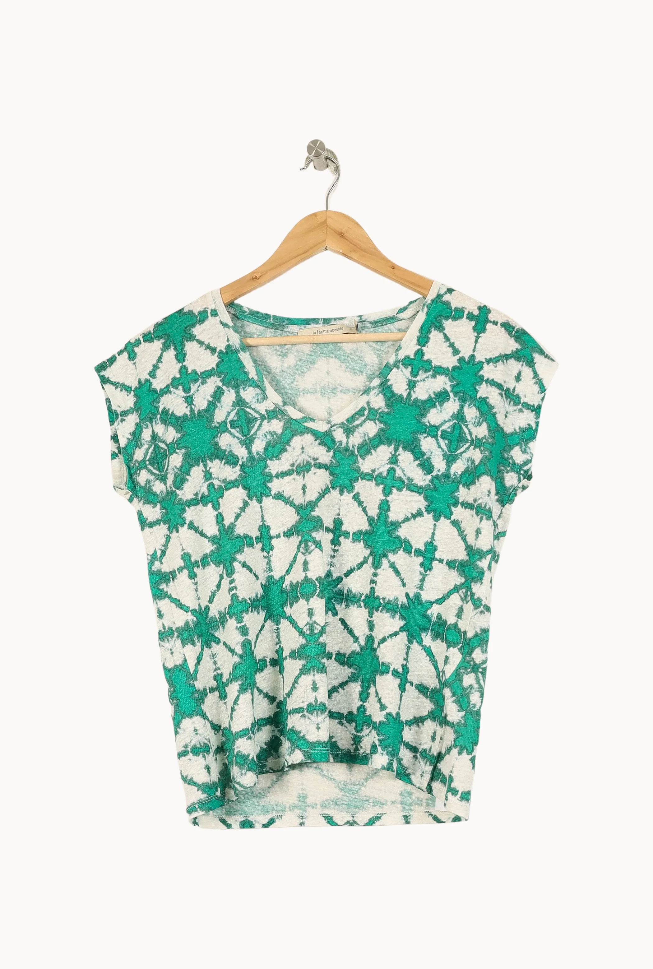 Tee-shirt Vert et Blanc - Taille M/38 - Image 2