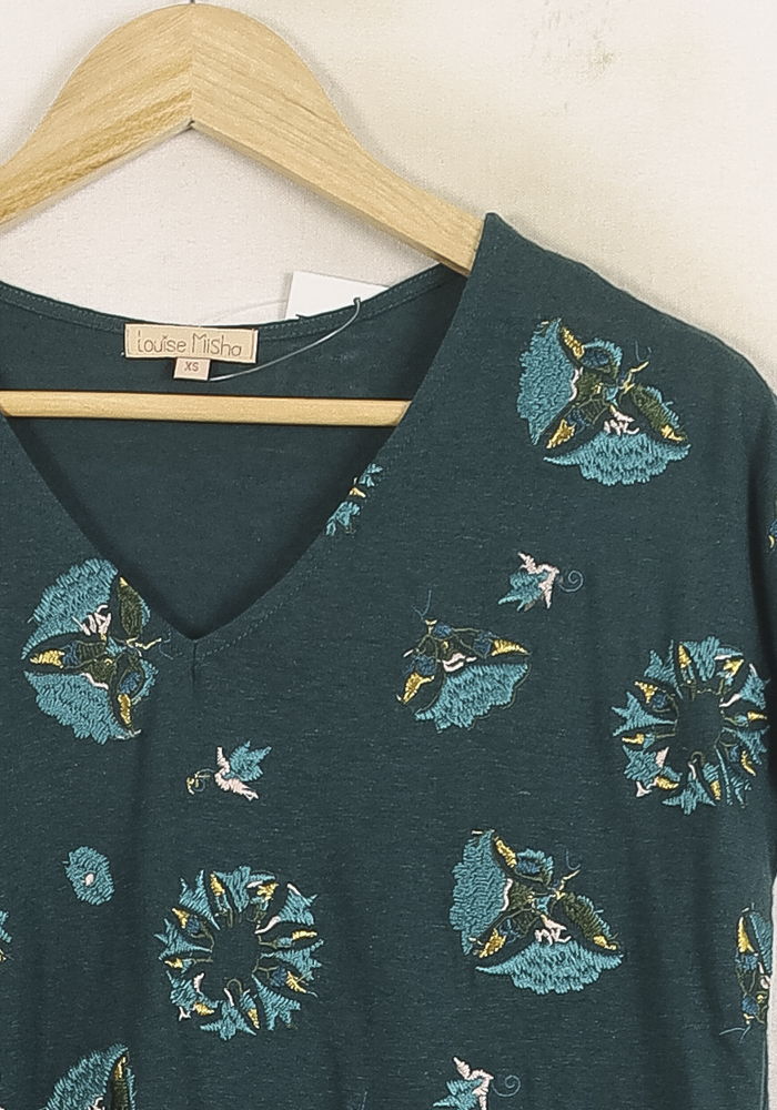 Tee-shirt Vert - Taille XS/34 - Image 3