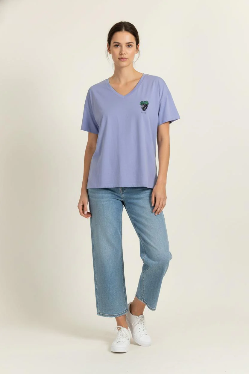 Tee-shirt Violet - Taille XL/42