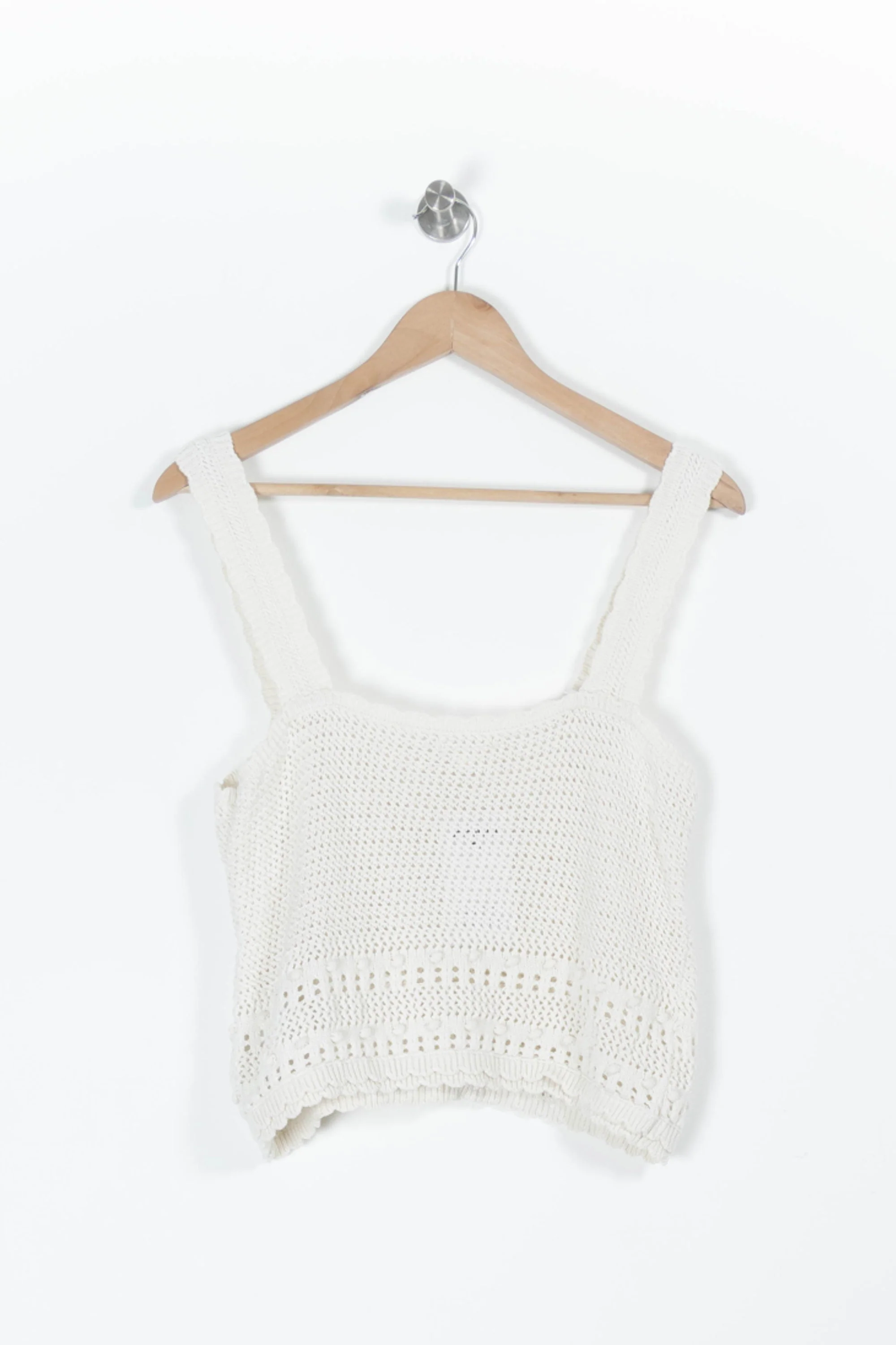 Top Croché Beige - Taille L/40 - Image 4