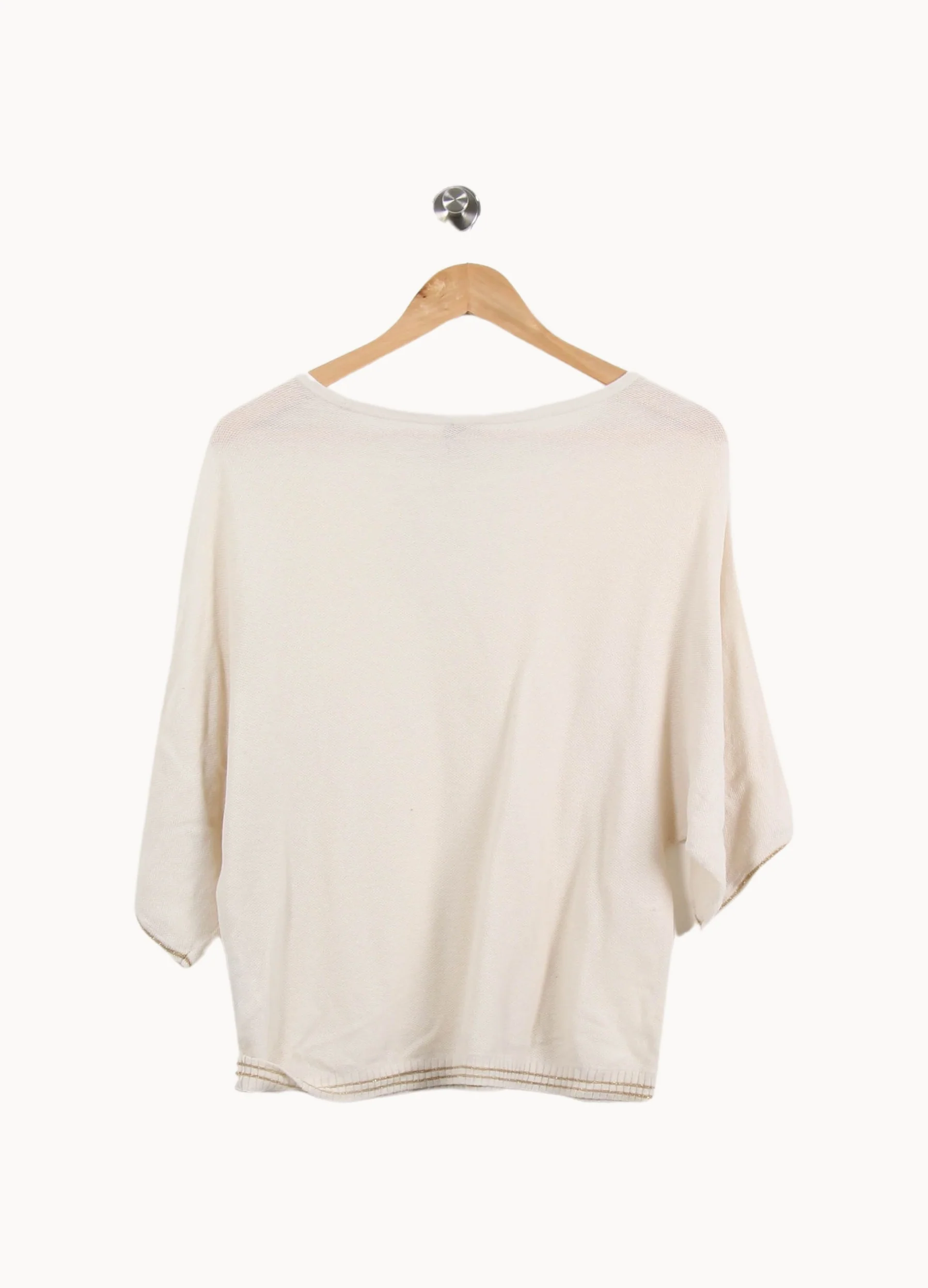 Top en maille beige - Taille L/40 - Image 4