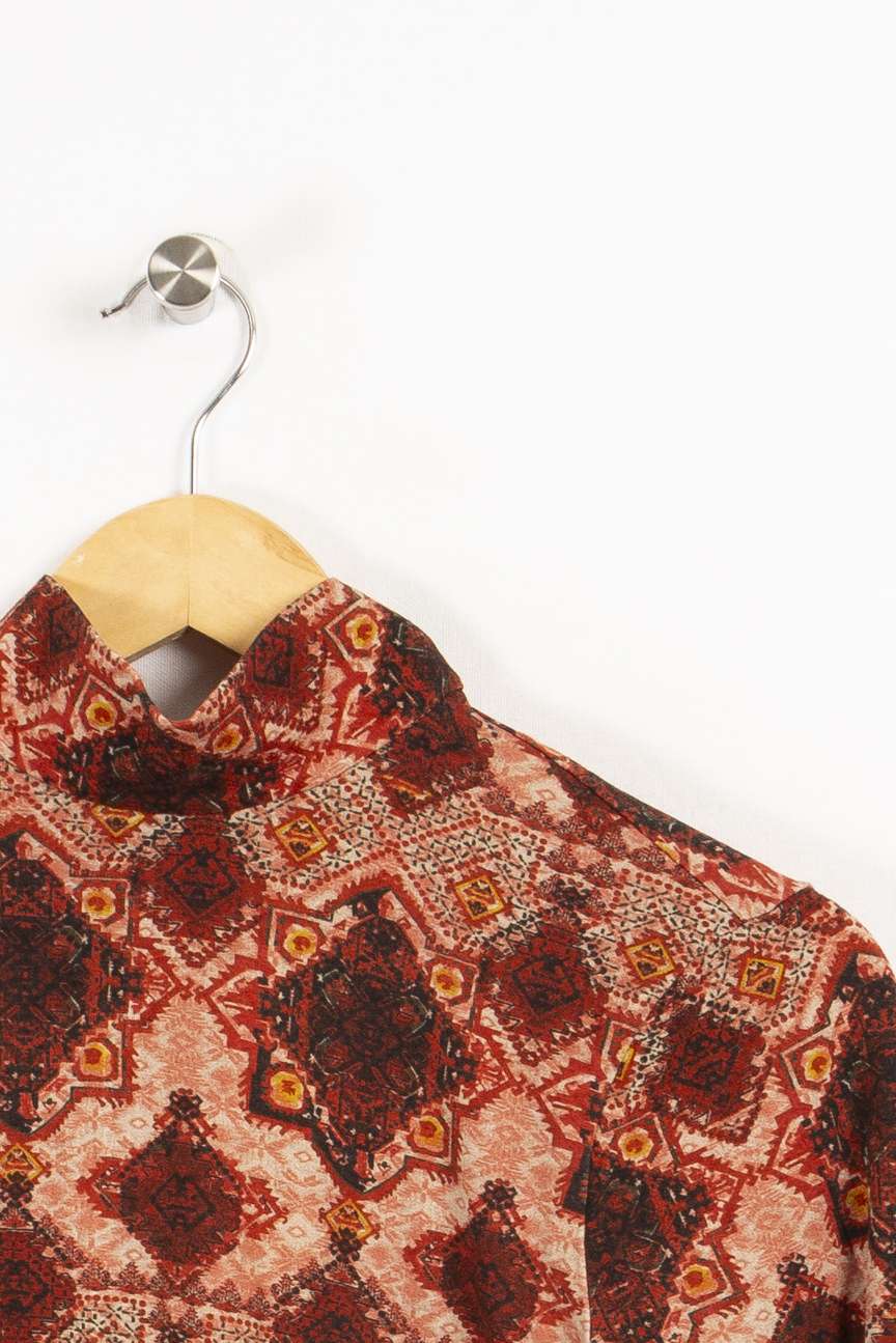 Top multicolore rouge bordeaux - S/36 - Image 3