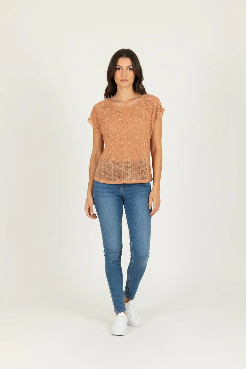 Top Orange - Taille S/36