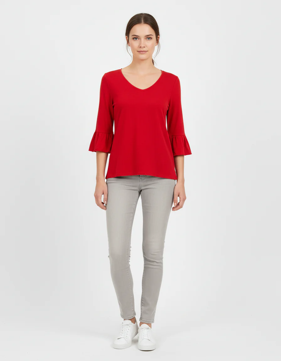 Top rouge - Taille S/36