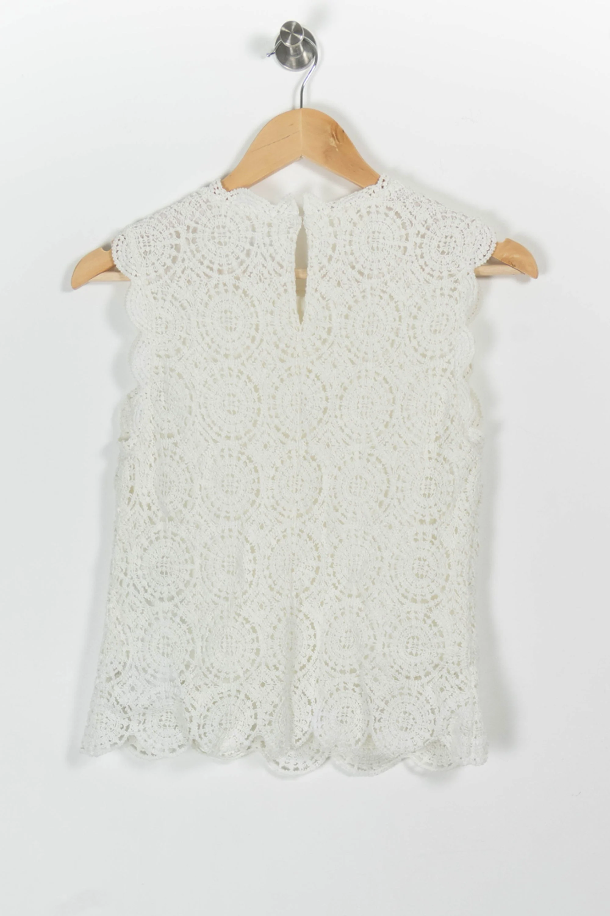 Top Sans Manches Blanc - Taille S/36 - Image 4