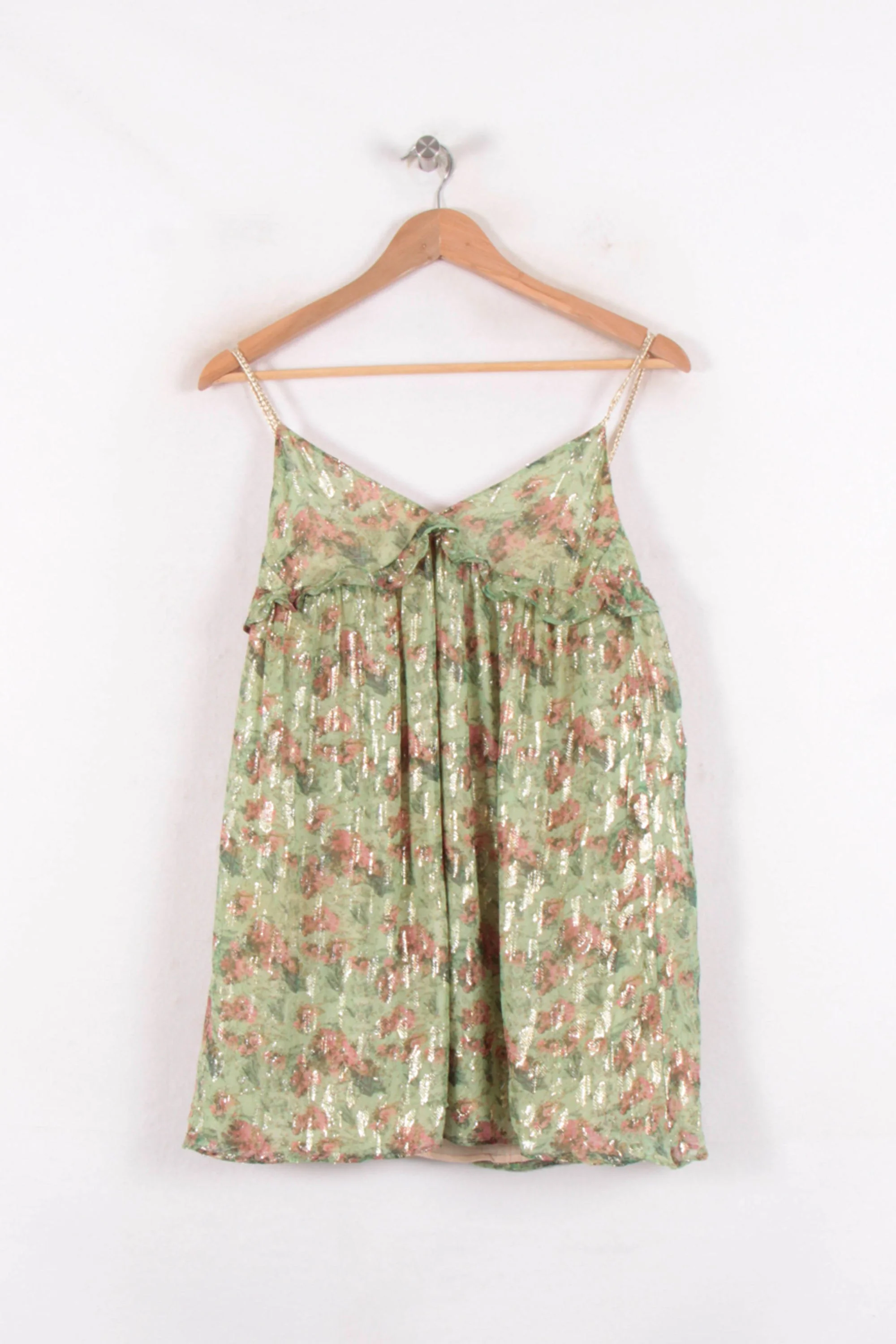 Top Vert et Rose - Taille S/36 - Image 2