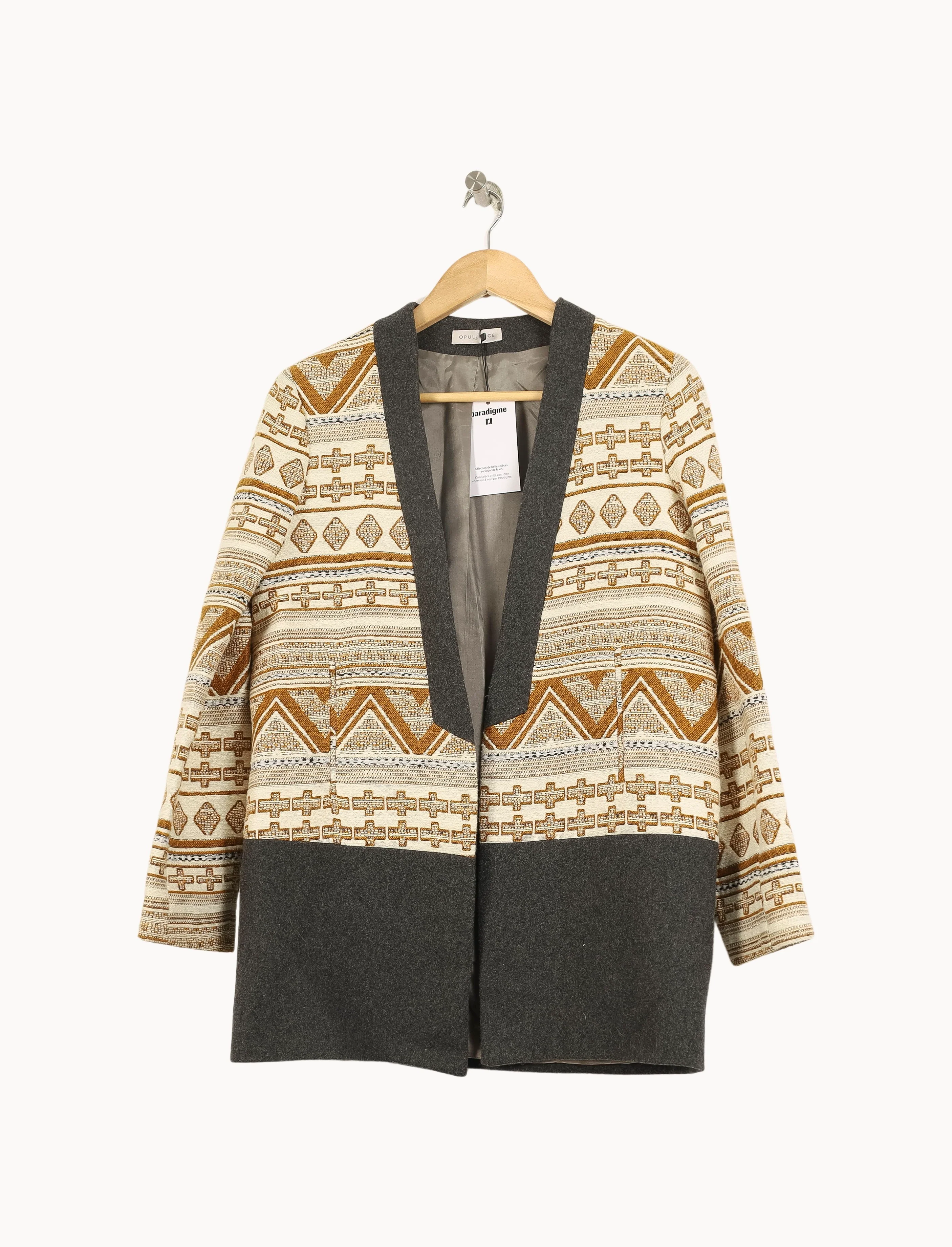 Veste Beige et Gris - Taille S/36 - Image 2