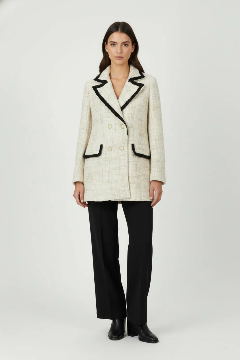 Veste Beige et Noire - Taille XS/34