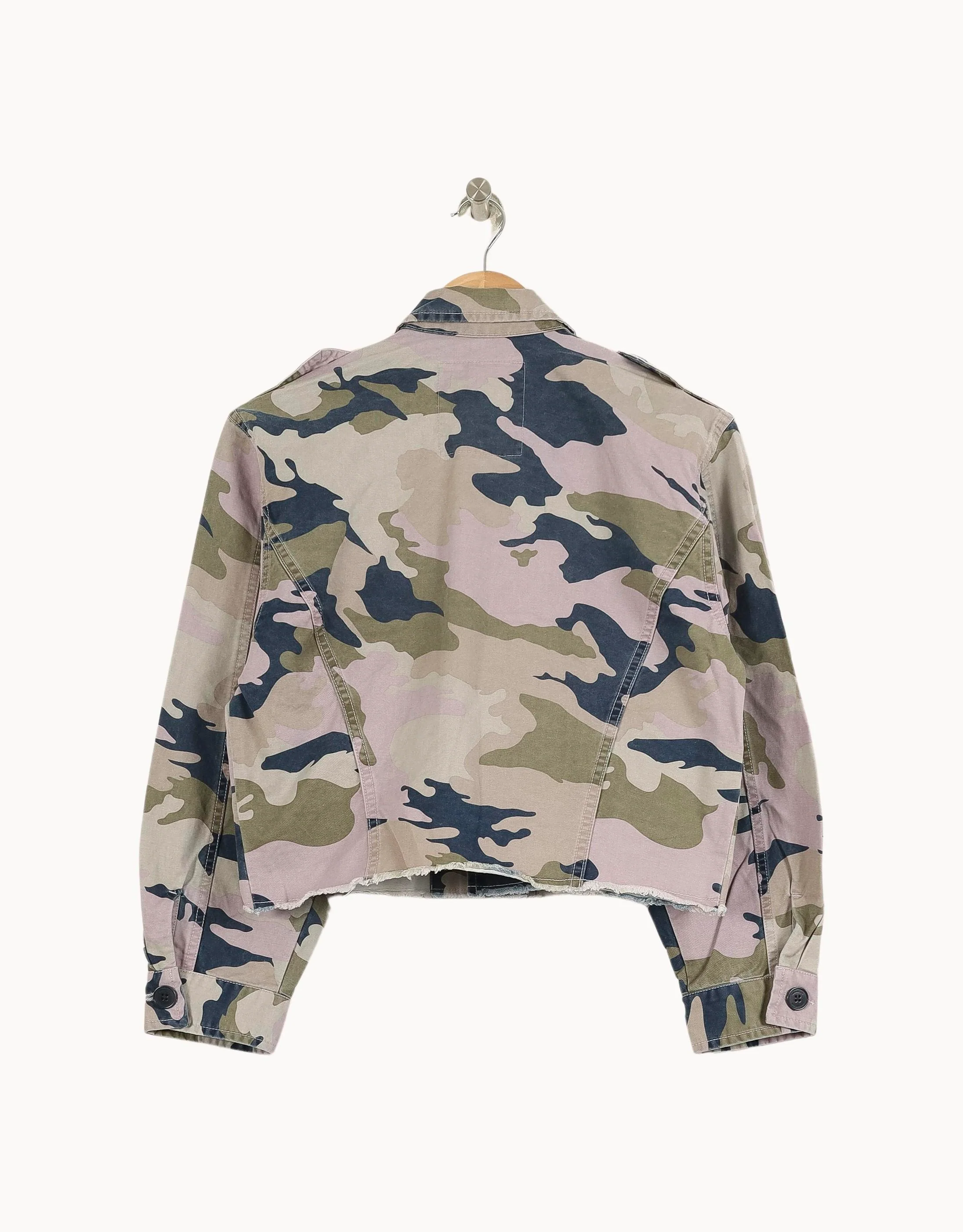Veste Camouflage Vert et Beige - Taille XS/34 - Image 4