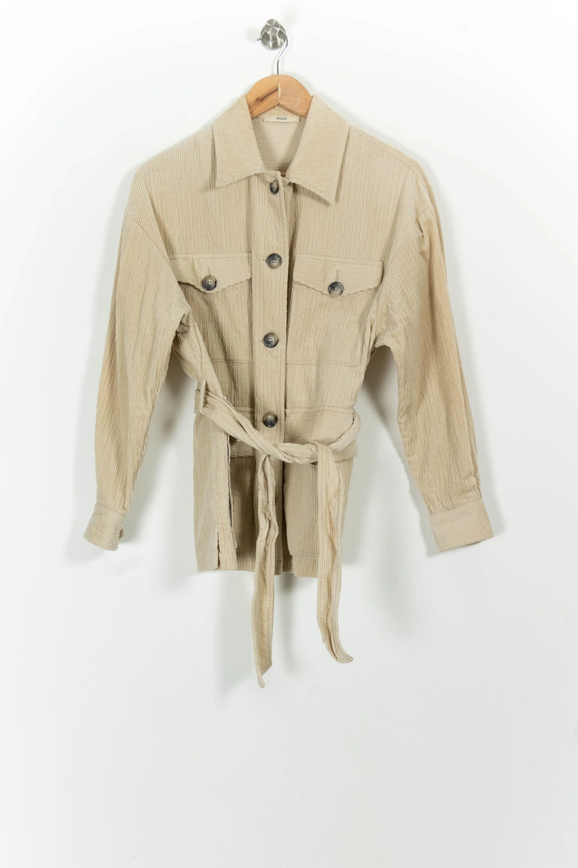 Veste Ceinturée Beige - Taille XS/34 - Image 2